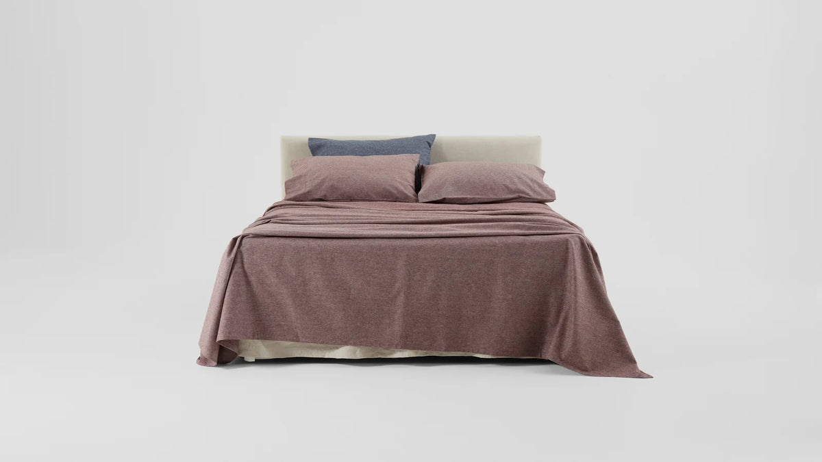 Brushed Cotton Flannel Fitted Sheet in Multiple Bedding Sizes and Calm Bedroom Colours · 100% brushed cotton flannel