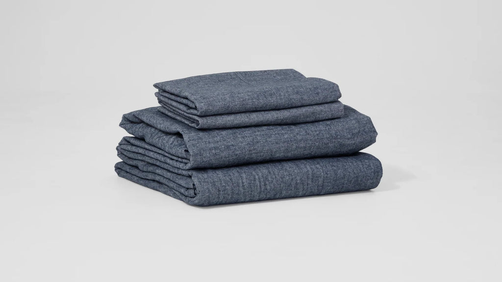 Brushed Cotton Flannel Fitted Sheet in Multiple Bedding Sizes and Calm Bedroom Colours · 100% brushed cotton flannel