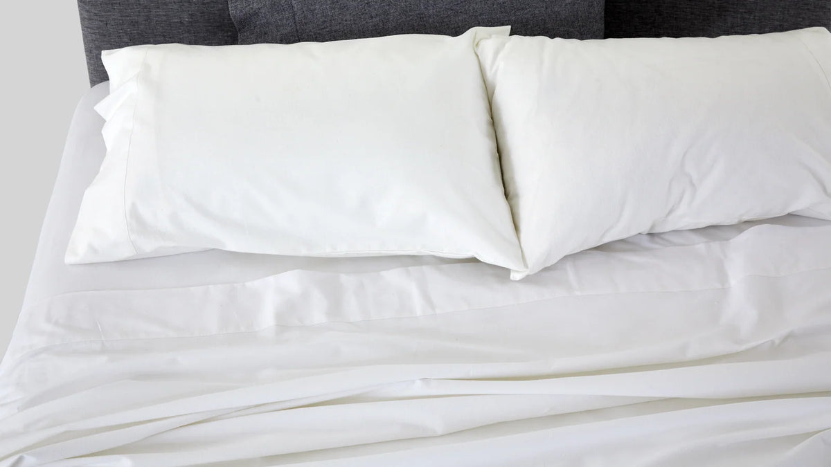 Brushed Cotton Flannel Fitted Sheet in Multiple Bedding Sizes and Calm Bedroom Colours · 100% brushed cotton flannel