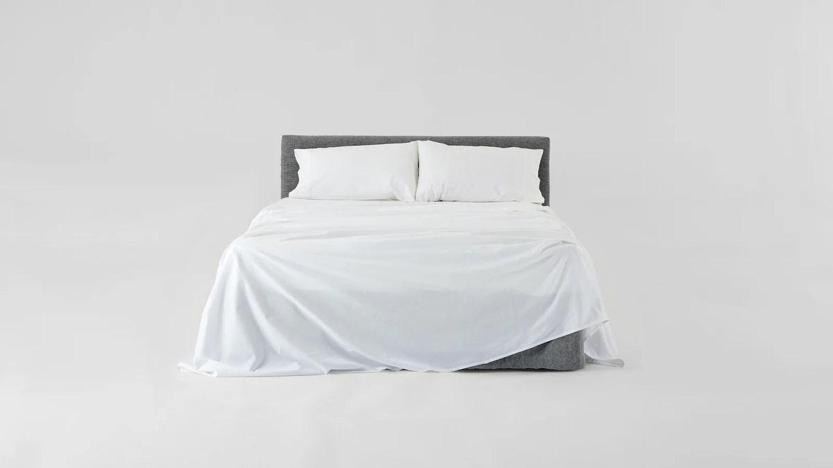 Brushed Cotton Flannel Fitted Sheet in Multiple Bedding Sizes and Calm Bedroom Colours · 100% brushed cotton flannel