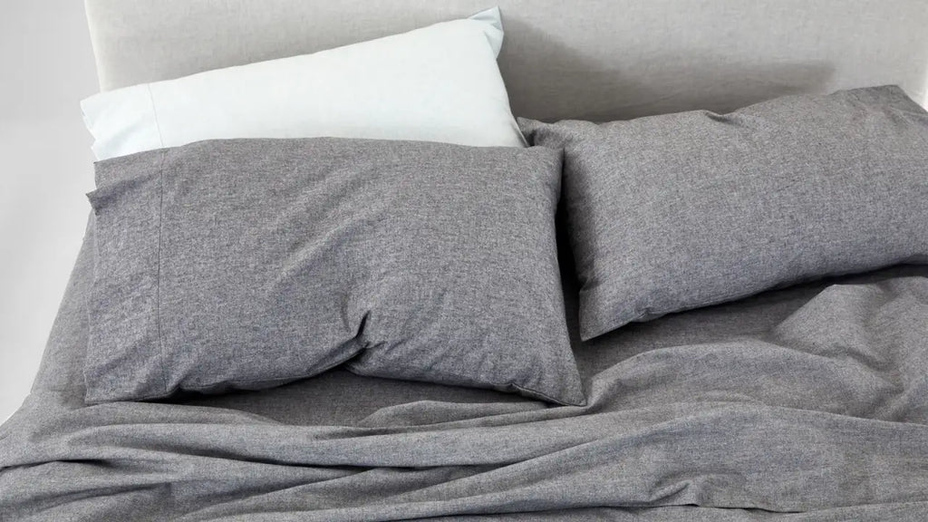 Brushed Cotton Flannel Fitted Sheet in Multiple Bedding Sizes and Calm Bedroom Colours · 100% brushed cotton flannel