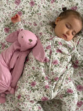 Bunny Lovey in Bamboo Viscose, Combining a Cuddly Rabbit and Security Blanket for Comfort at Cuddle Time