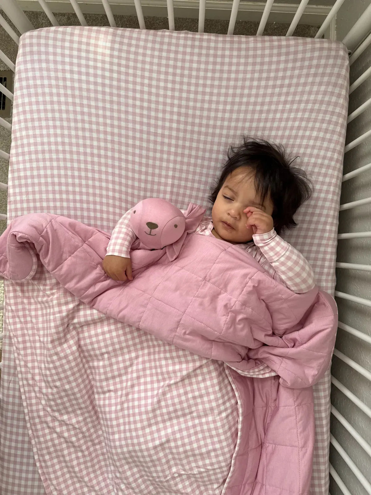 Bunny Lovey in Bamboo Viscose, Combining a Cuddly Rabbit and Security Blanket for Comfort at Cuddle Time