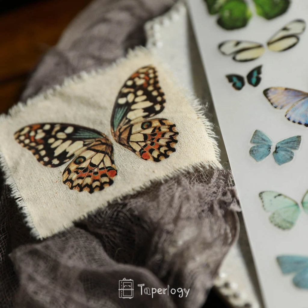 Butterfly Rub-on Stickers in a Three-Sheet Pack for Adding Decorative Motifs to Creative Craft Projects