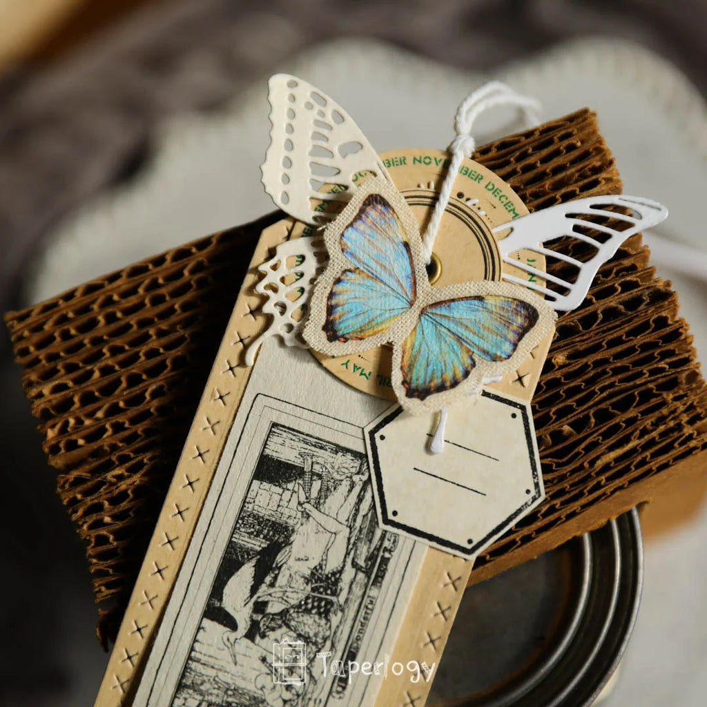 Butterfly Rub-on Stickers in a Three-Sheet Pack for Adding Decorative Motifs to Creative Craft Projects