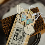 Butterfly Rub-on Stickers in a Three-Sheet Pack for Adding Decorative Motifs to Creative Craft Projects