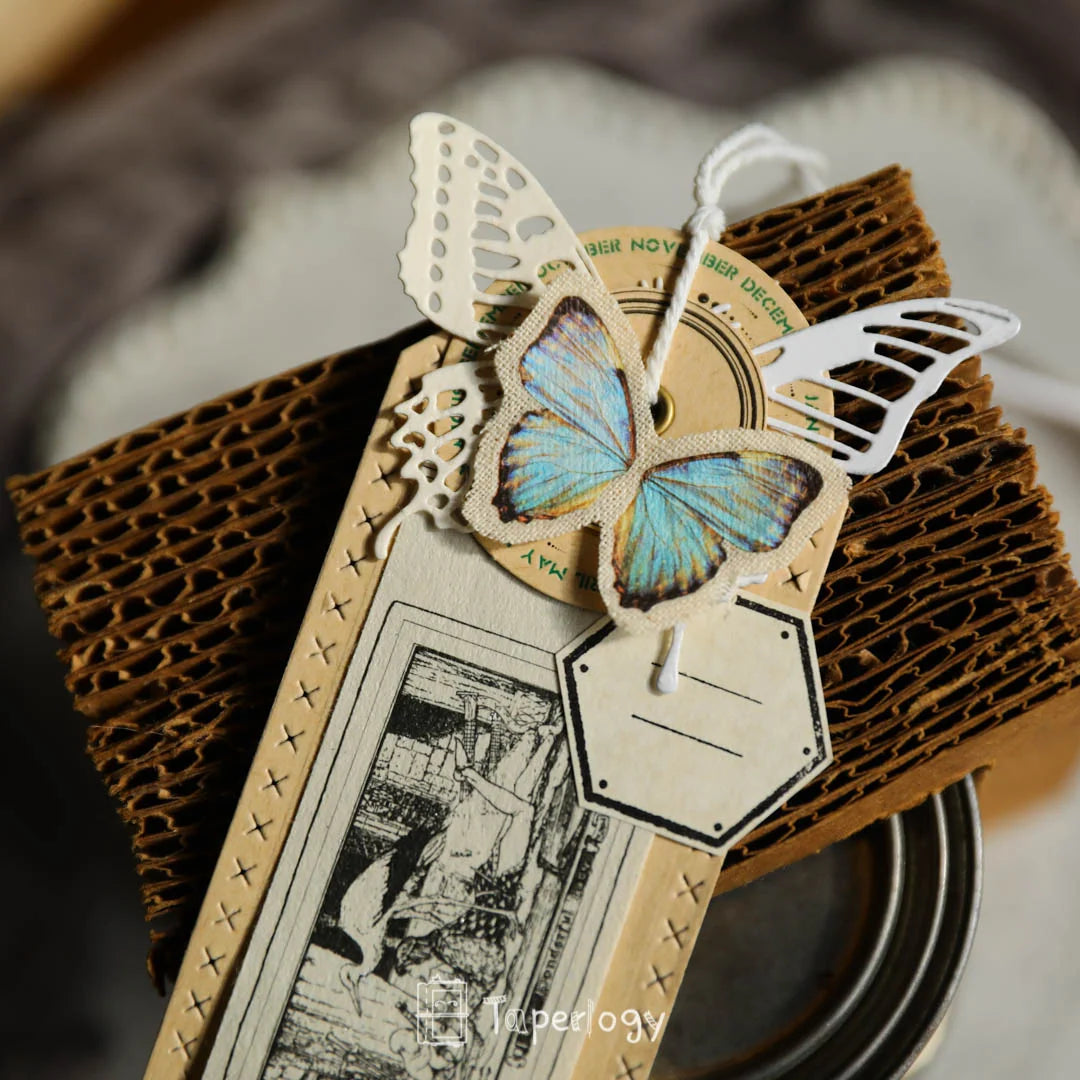 Butterfly Rub-on Stickers in a Three-Sheet Pack for Adding Decorative Motifs to Creative Craft Projects