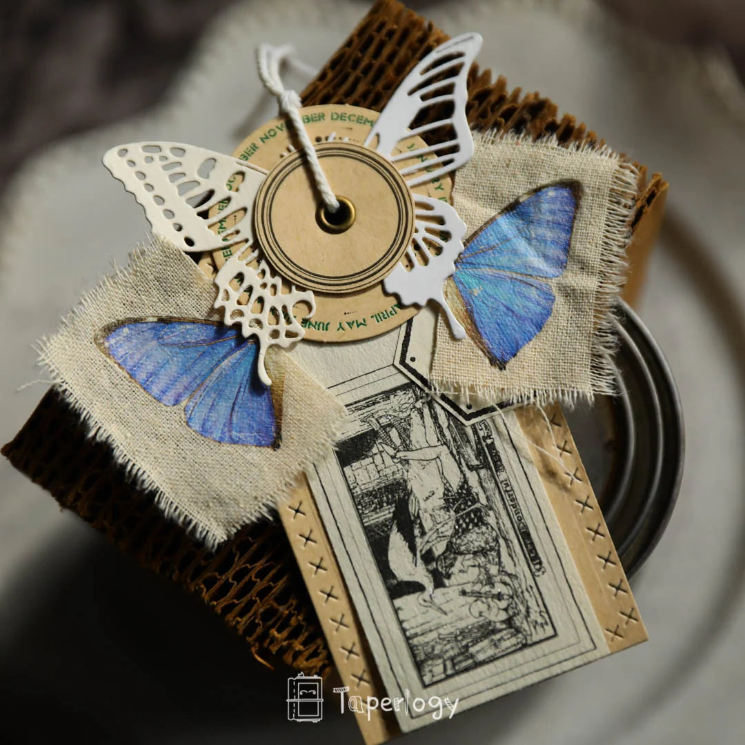 Butterfly Rub-on Stickers in a Three-Sheet Pack for Adding Decorative Motifs to Creative Craft Projects