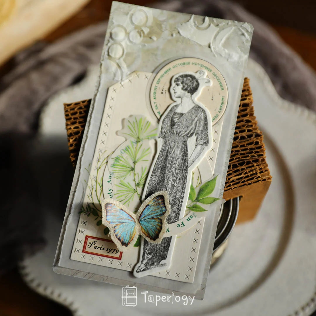 Butterfly Rub-on Stickers in a Three-Sheet Pack for Adding Decorative Motifs to Creative Craft Projects