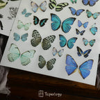 Butterfly Rub-on Stickers in a Three-Sheet Pack for Adding Decorative Motifs to Creative Craft Projects