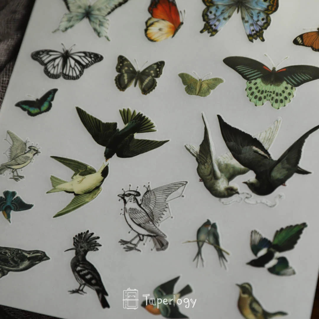 Butterfly Rub-on Stickers in a Three-Sheet Pack for Adding Decorative Motifs to Creative Craft Projects