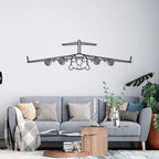 C-17 Globemaster III Metal Wall Art in Five Sizes for Aviation, Hangar, Office, or Room Decor