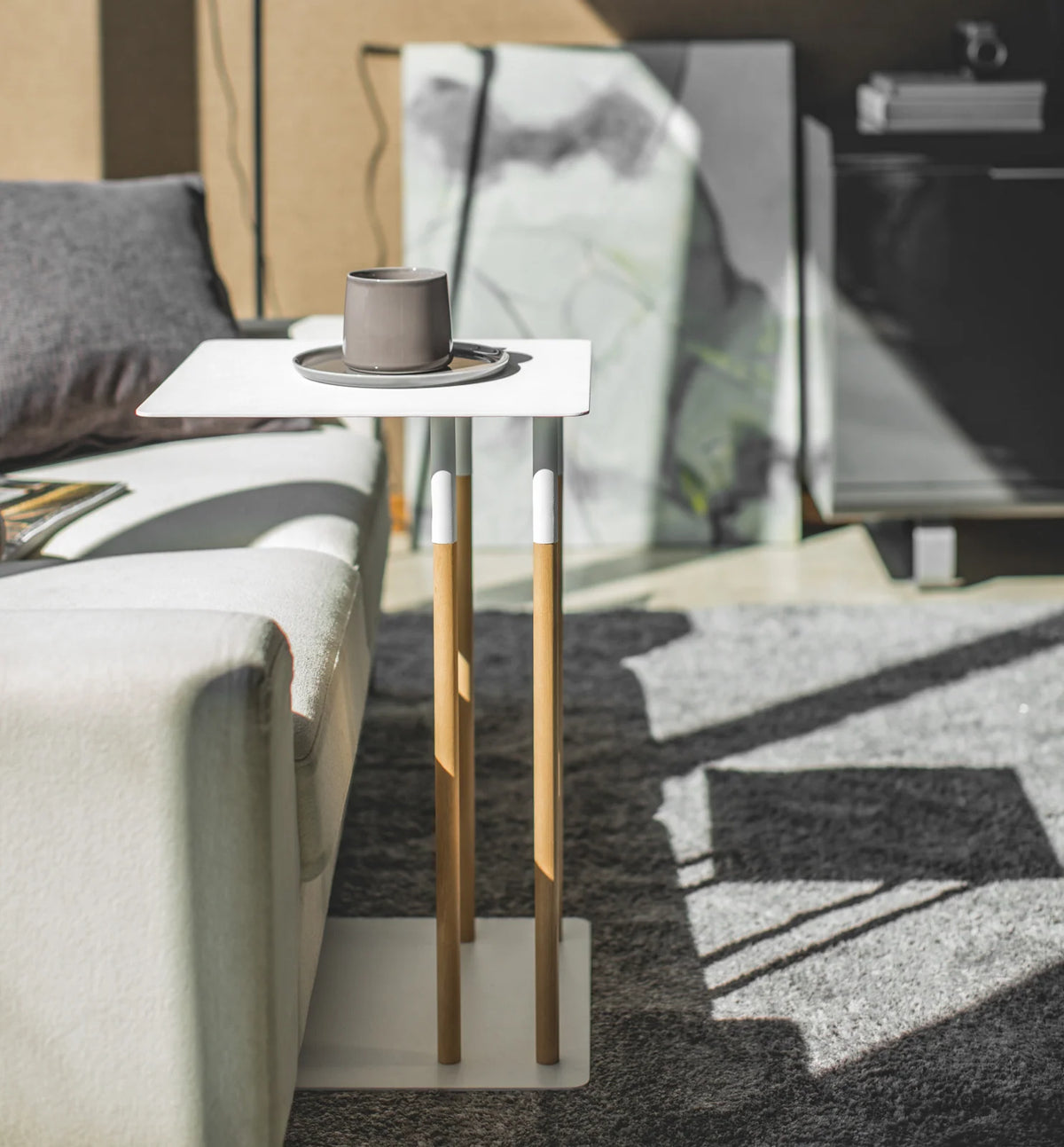 C-Shaped End Table