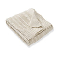 Cable Knit Baby Blanket in Oat