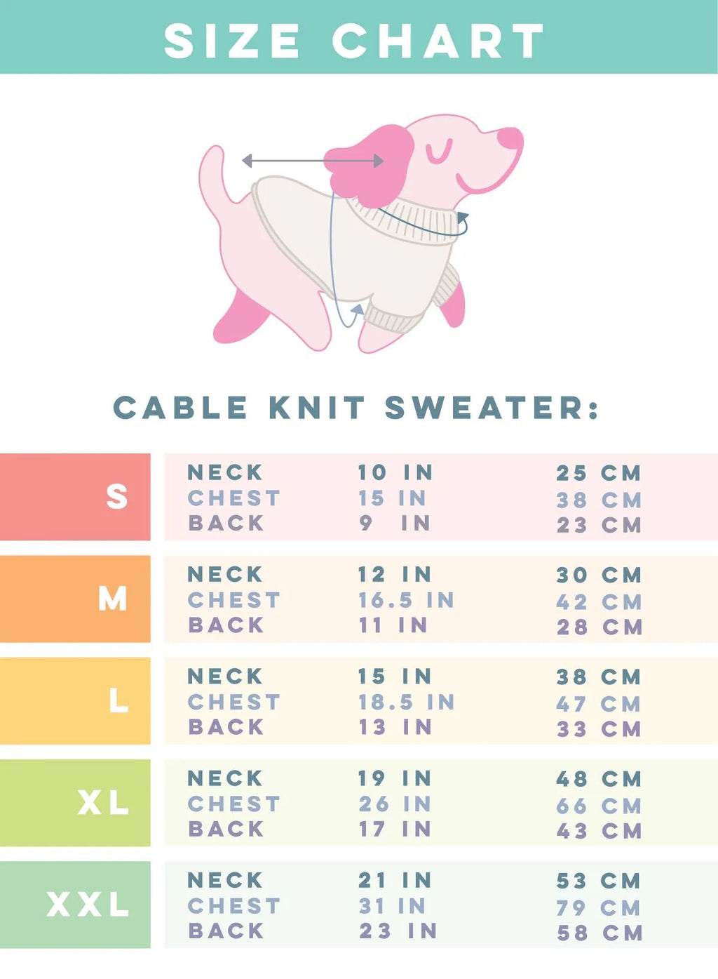 Cable Knit Dog Sweater in Lavender