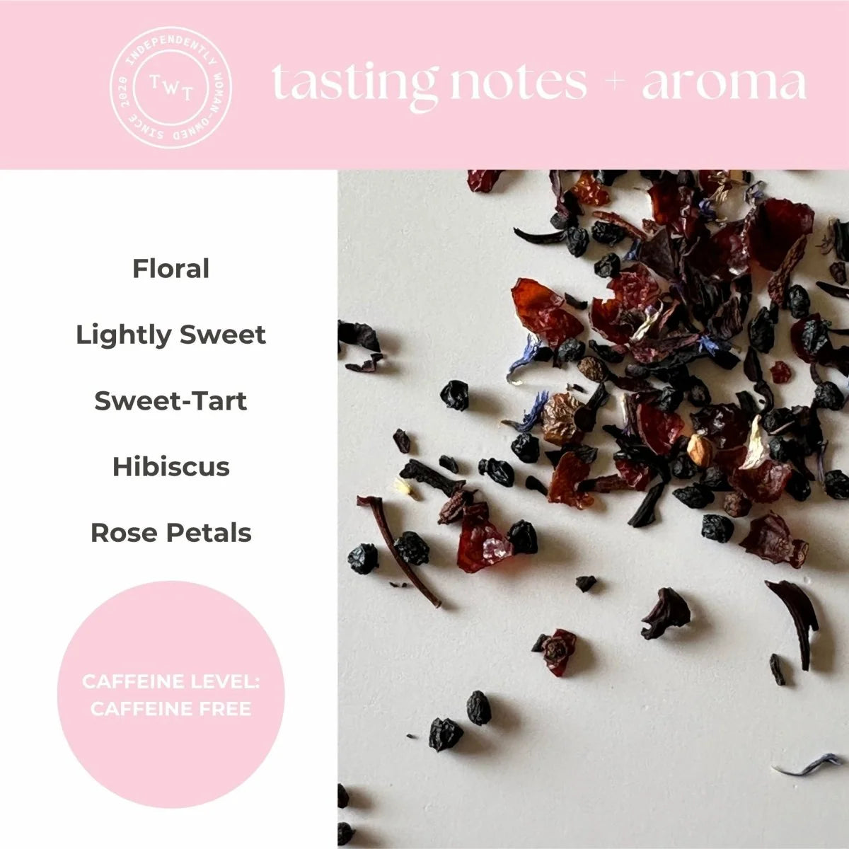 Caffeine-Free Hibiscus Tea Bags in Mini Tubes