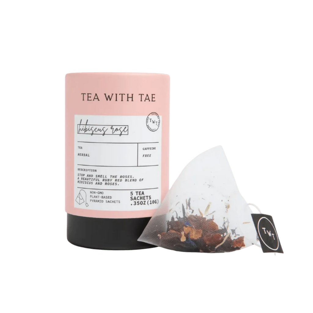 Caffeine-Free Hibiscus Tea Bags in Mini Tubes