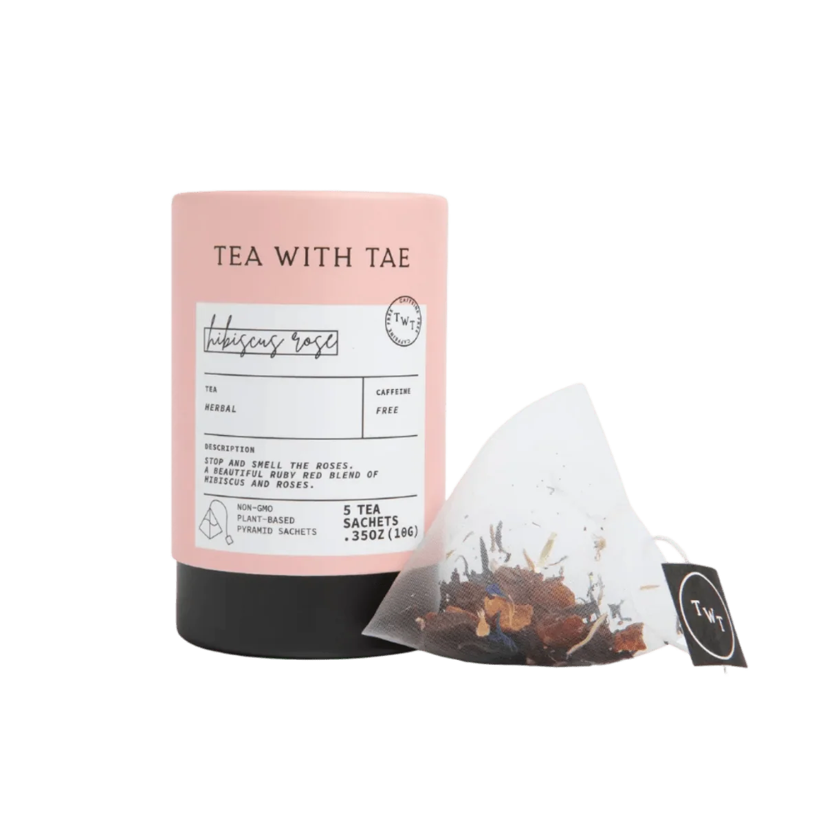 Caffeine-Free Hibiscus Tea Bags in Mini Tubes