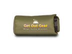 Camping Blanket with 650 Fill Power Down, 35°F Warmth, Poncho Snaps and Compact Stuff Sack