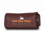Camping Blanket with 650 Fill Power Down, 35°F Warmth, Poncho Snaps and Compact Stuff Sack