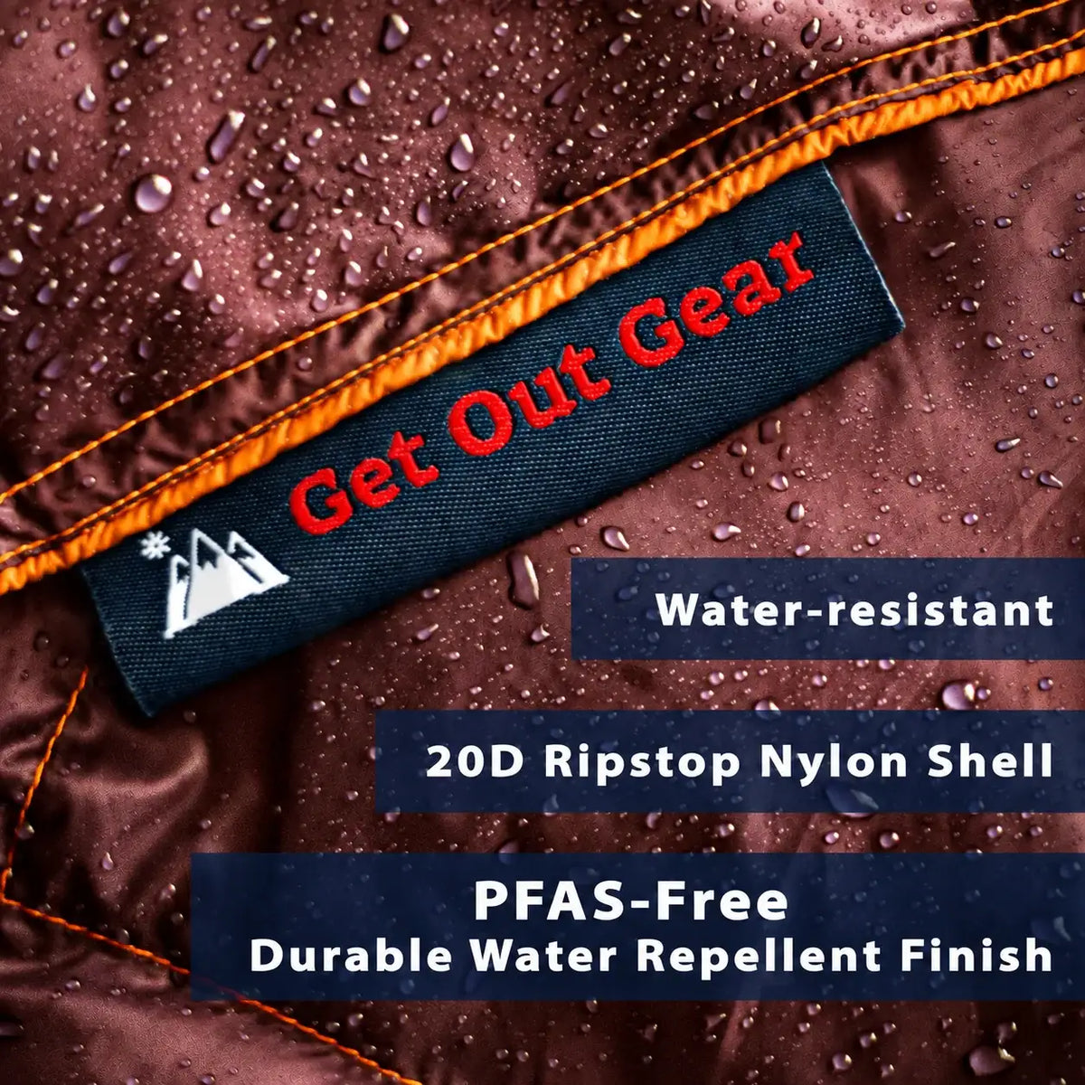 Camping Blanket with 650 Fill Power Down, 35°F Warmth, Poncho Snaps and Compact Stuff Sack