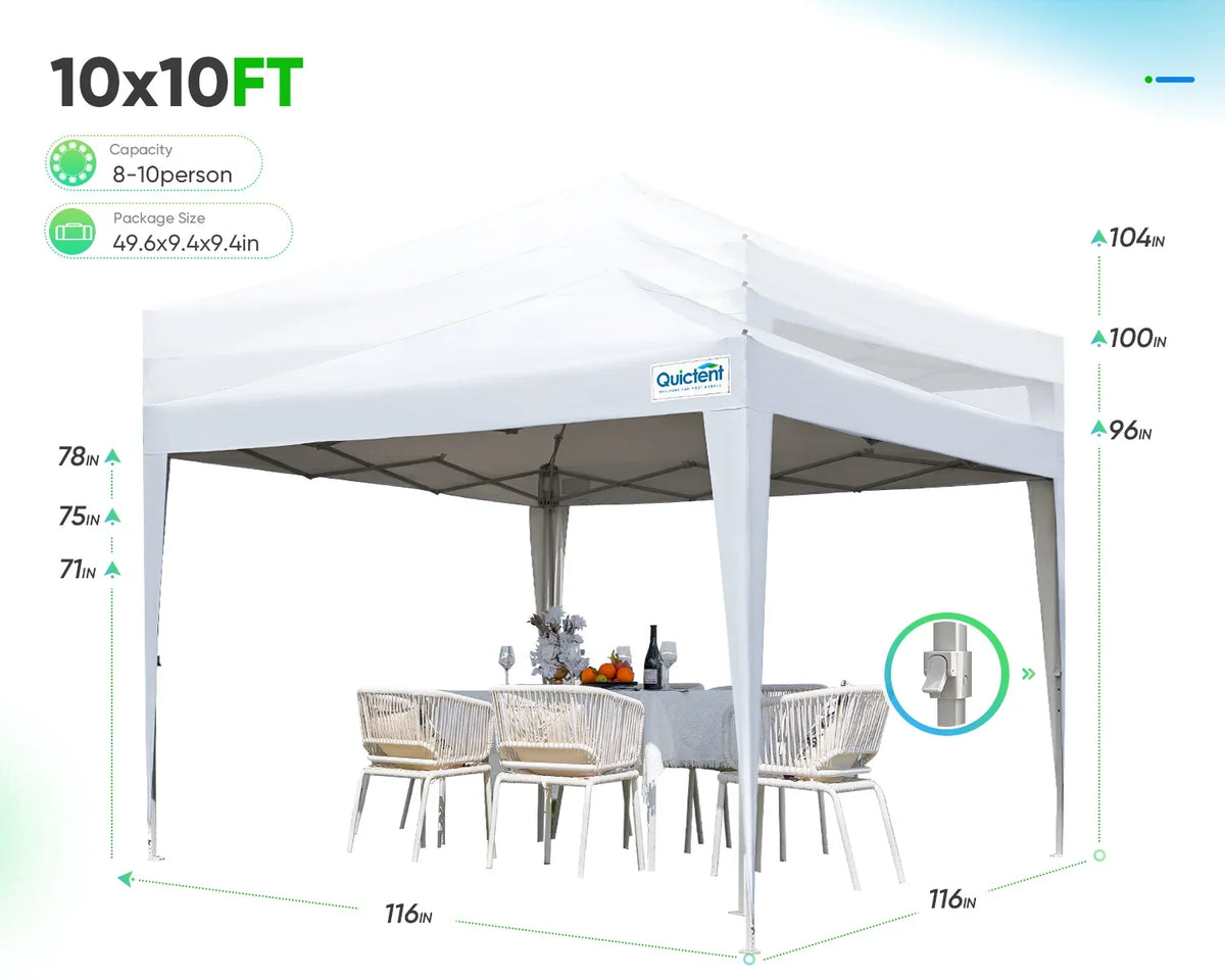 Canopy Tent 10' x 10' Pop Up Shelter
