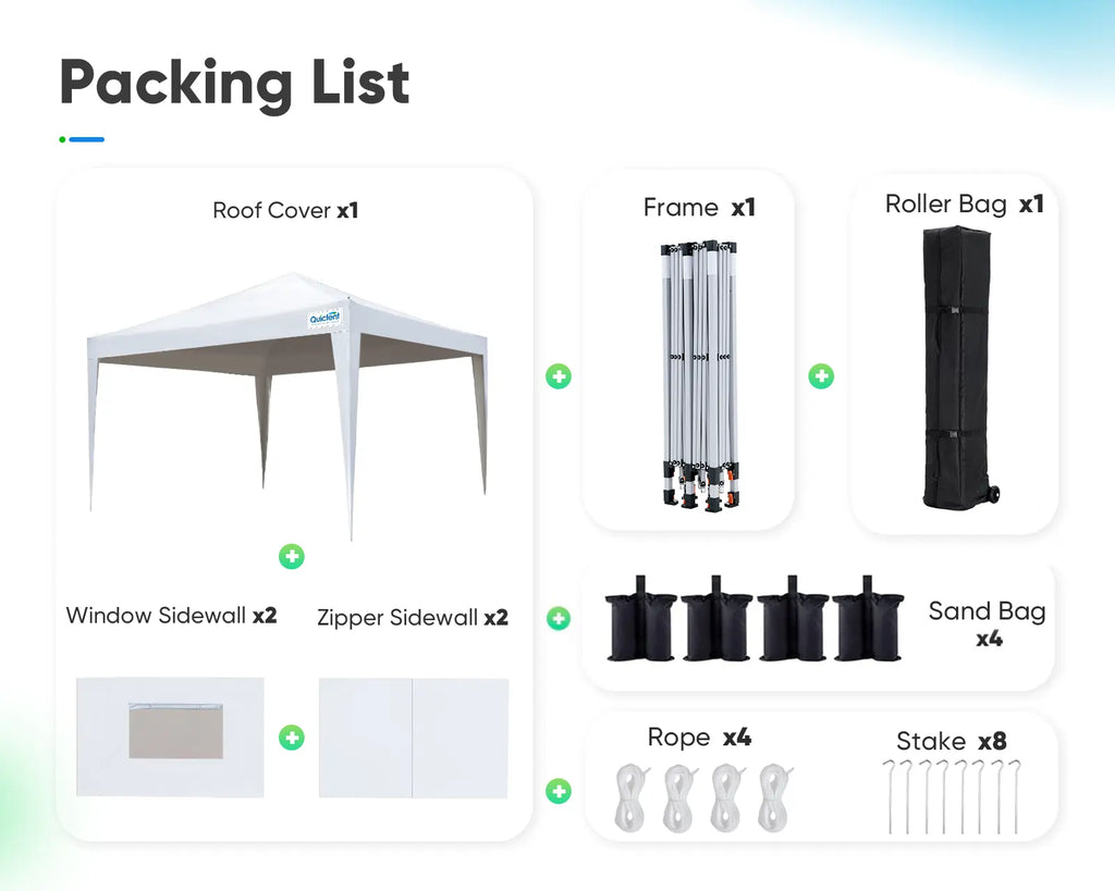 Canopy Tent 10' x 10' Pop Up Shelter