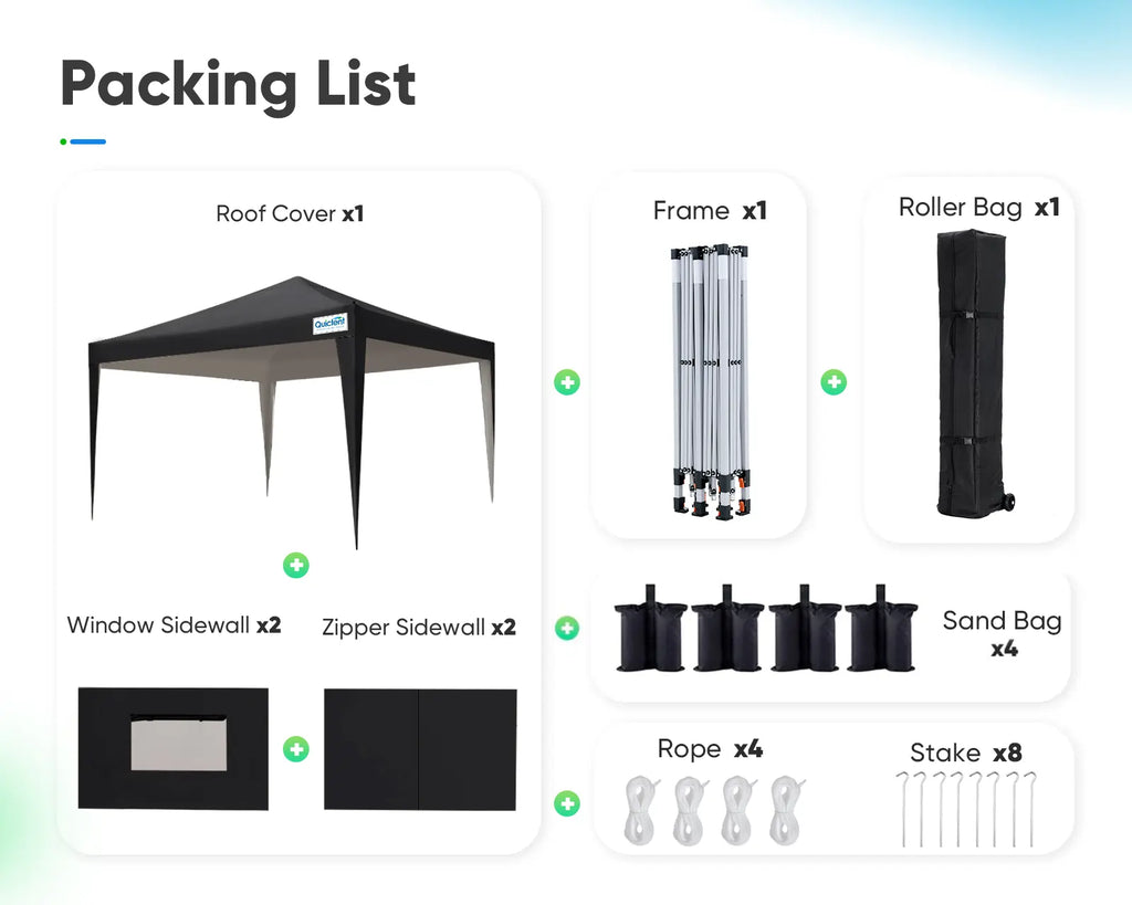 Canopy Tent 10' x 10' Pop Up Shelter
