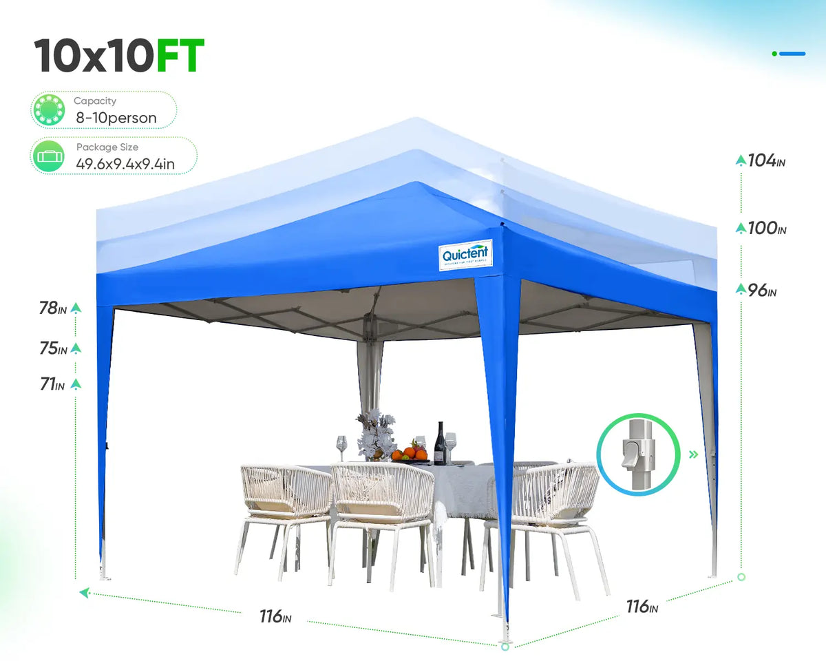 Canopy Tent 10' x 10' Pop Up Shelter