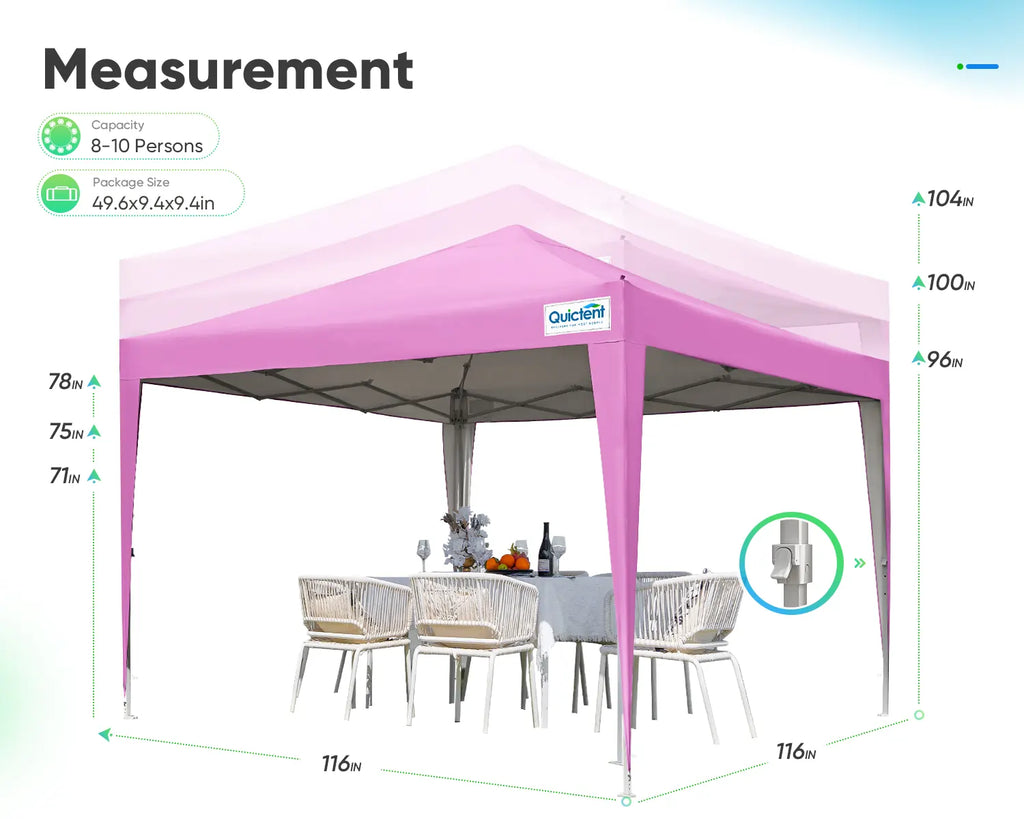 Canopy Tent 10' x 10' Pop Up Shelter