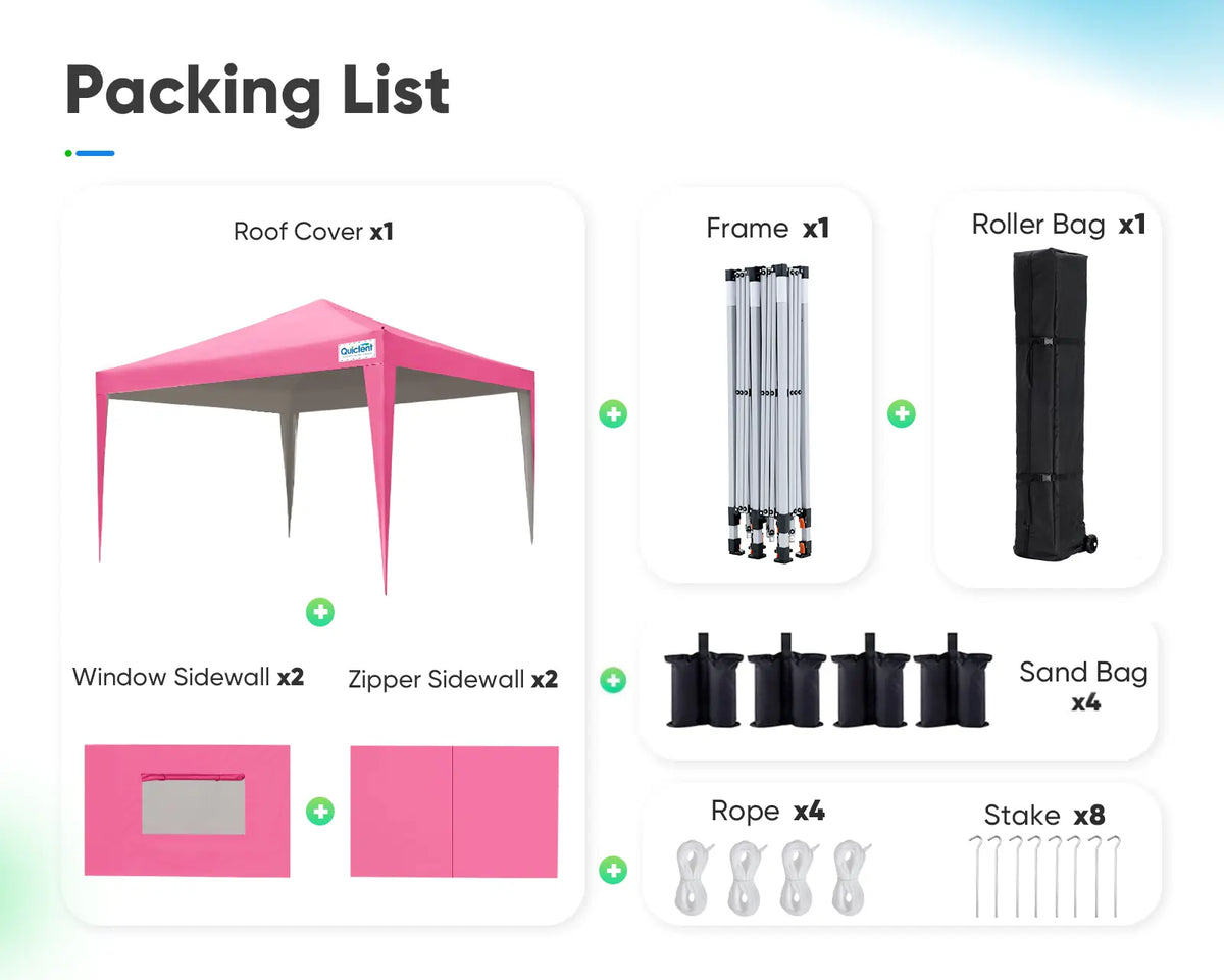 Canopy Tent 10' x 10' Pop Up Shelter