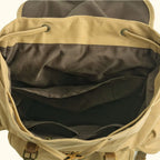 Canvas School Backpack with Full Grain Leather Accents and a 15.6-Inch Laptop Sleeve for Daily Use