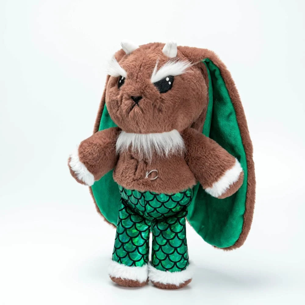 Capricorn Rabbit Plush Set with a Super Soft 57 cm Stuffed Animal, Sturdy Tote Bag and Decal Sticker