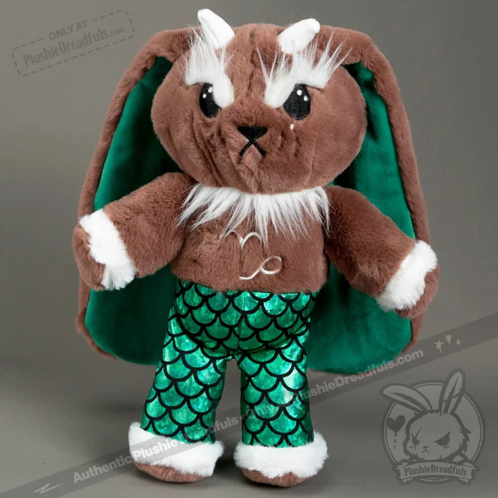 Capricorn Rabbit Plush Set with a Super Soft 57 cm Stuffed Animal, Sturdy Tote Bag and Decal Sticker