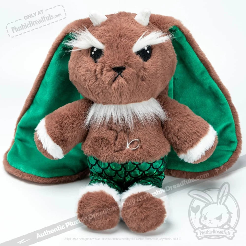 Capricorn Rabbit Plush Set with a Super Soft 57 cm Stuffed Animal, Sturdy Tote Bag and Decal Sticker