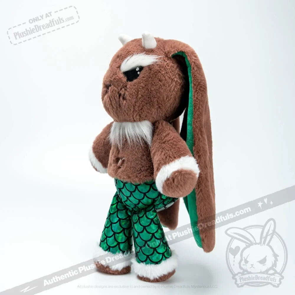 Capricorn Rabbit Plush Set with a Super Soft 57 cm Stuffed Animal, Sturdy Tote Bag and Decal Sticker
