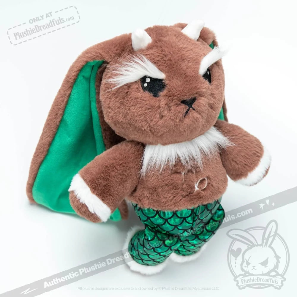 Capricorn Rabbit Plush Set with a Super Soft 57 cm Stuffed Animal, Sturdy Tote Bag and Decal Sticker