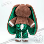 Capricorn Rabbit Plush Set with a Super Soft 57 cm Stuffed Animal, Sturdy Tote Bag and Decal Sticker