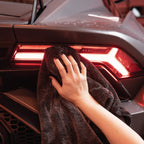 Car Drying Towel with 1200 GSM Twisted Loop Microfiber, Double Layer and 24 x 36 Inch Coverage
