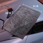 Car Drying Towel with 1200 GSM Twisted Loop Microfiber, Double Layer and 24 x 36 Inch Coverage