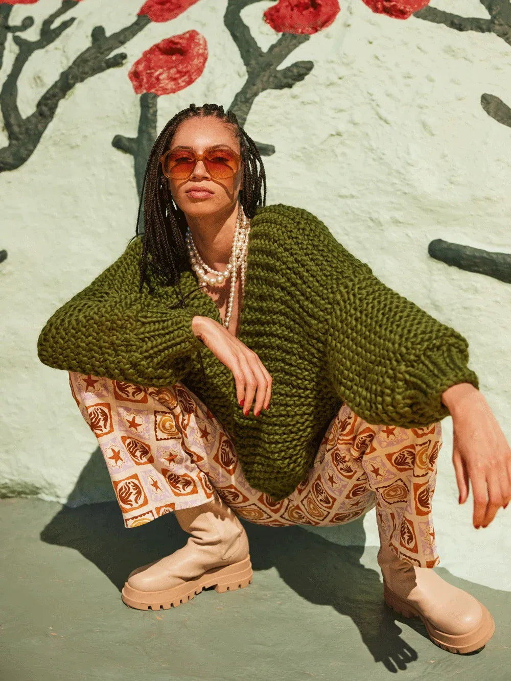 Cardigan Knitting Kit for Beginners with Chunky Knit Style and Size 6–8 to 22–24 · Knit Kit