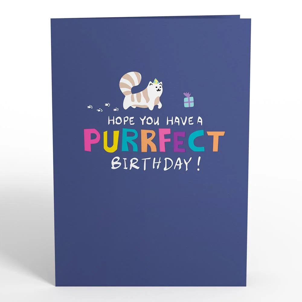 Cat Birthday Pop-Up Greeting Card