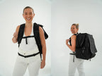 Cat Carrier Backpack with Technical Performance Materials and a Design Centered on Feline Curiosity