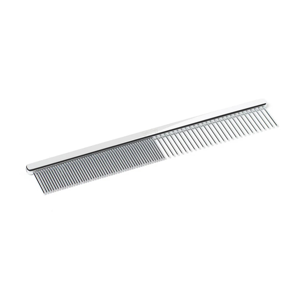 Cat Comb for Short-Haired Cats, Stainless Steel Triple-Purpose Grooming Tool with Fine and Wide Tines