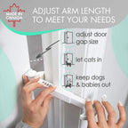 Cat Door Latch and Portable Door Stopper