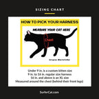 Cat Harness, Adjustable Escape-Resistant Walking Design with Swivel Back Strap and Colorful Reflective Styles