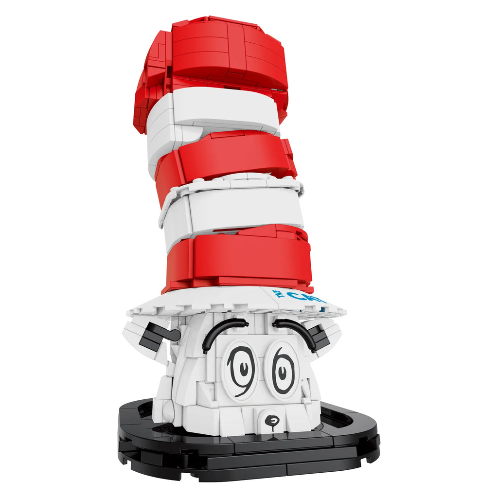 Cat in the Hat Collectible Craft Set with a Curved Red-and-White Striped Hat and Peeking Expression