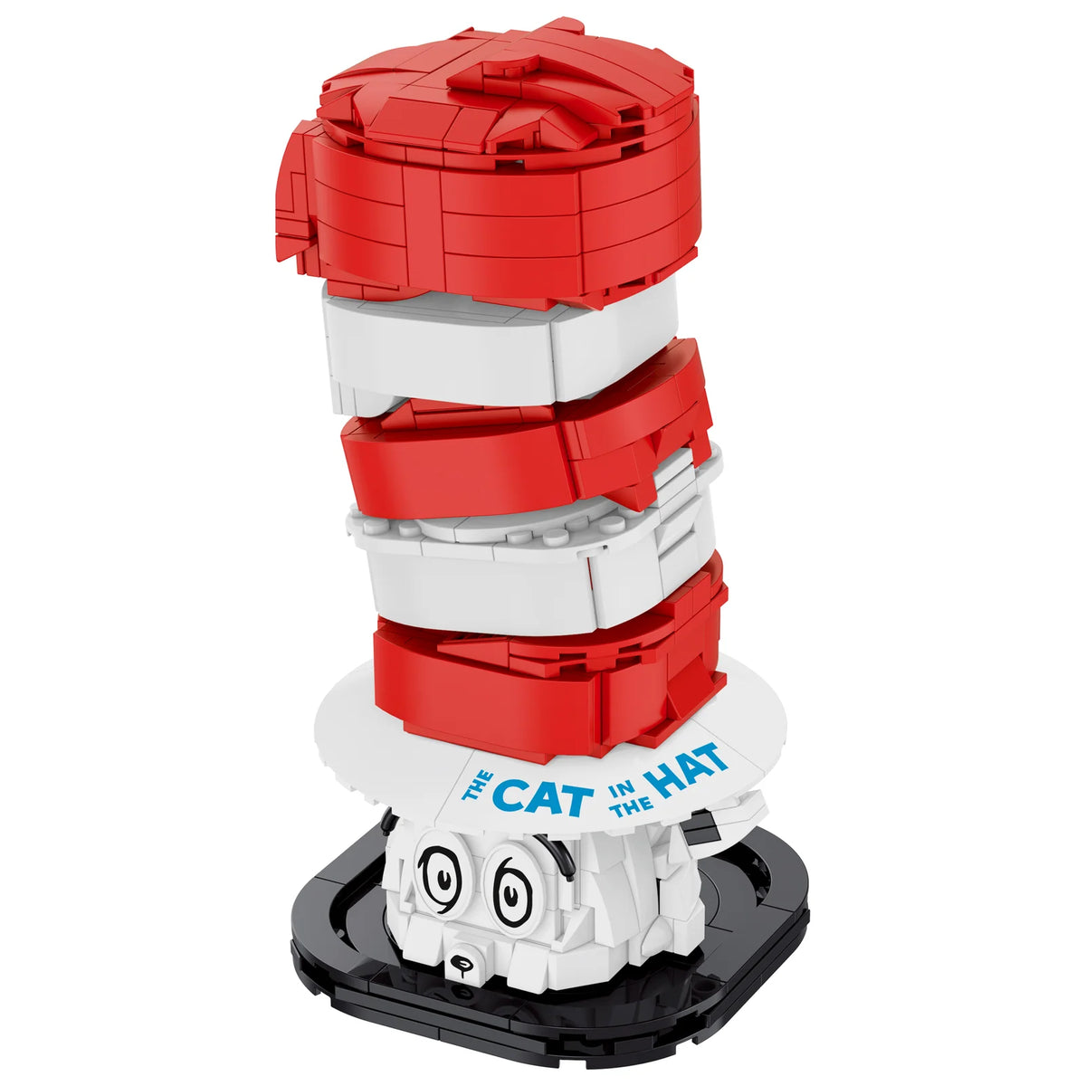 Cat in the Hat Collectible Craft Set with a Curved Red-and-White Striped Hat and Peeking Expression