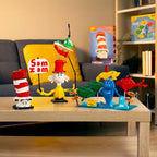 Cat in the Hat Collectible Craft Set with a Curved Red-and-White Striped Hat and Peeking Expression