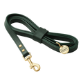 Cat Leash, Emerald Green / Leather